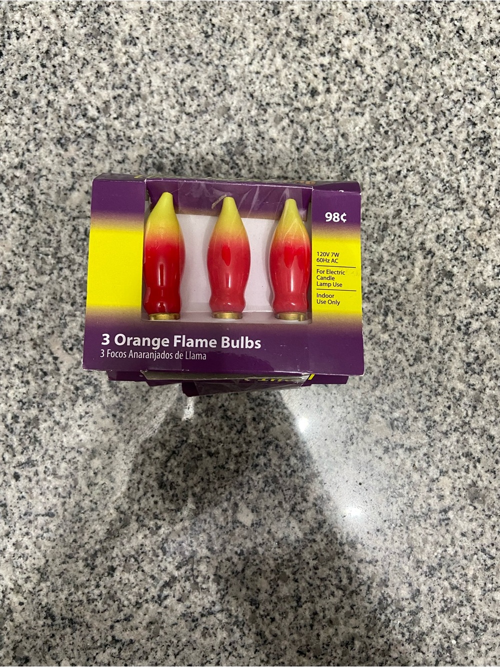 Vtg Light Keeper Pro Orange Flame Bulbs 4 Packs of 3 C7 Candelabra Window Candle
